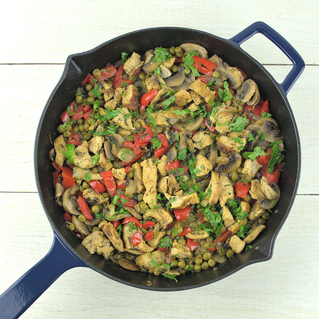 One Pan Chicken and Vegetable Skillet