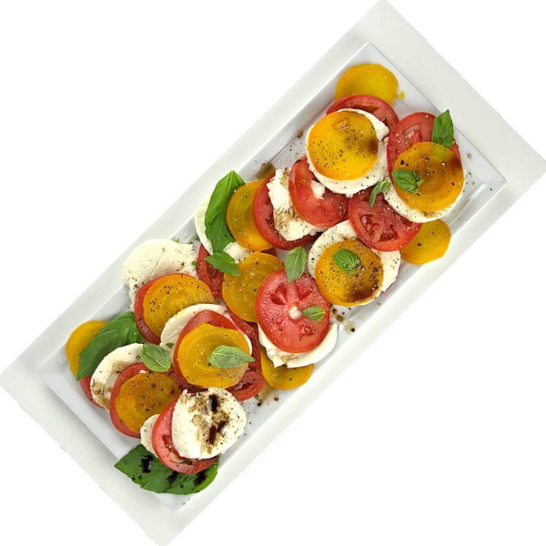 Caprese Salad with Yellow Beets