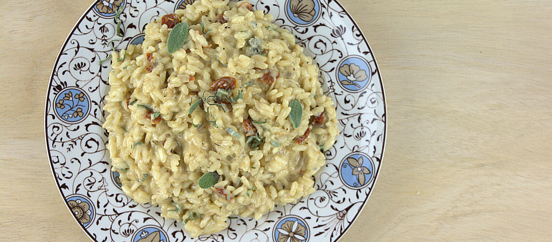 Gorgonzola Risotto with Sundried Tomatoes