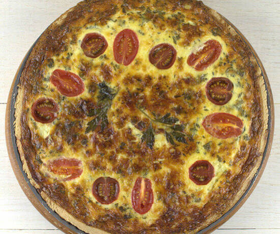 Quiche Lorraine with Tomatoes