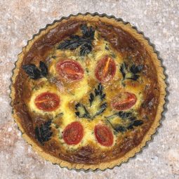 Quiche Lorraine with Tomatoes