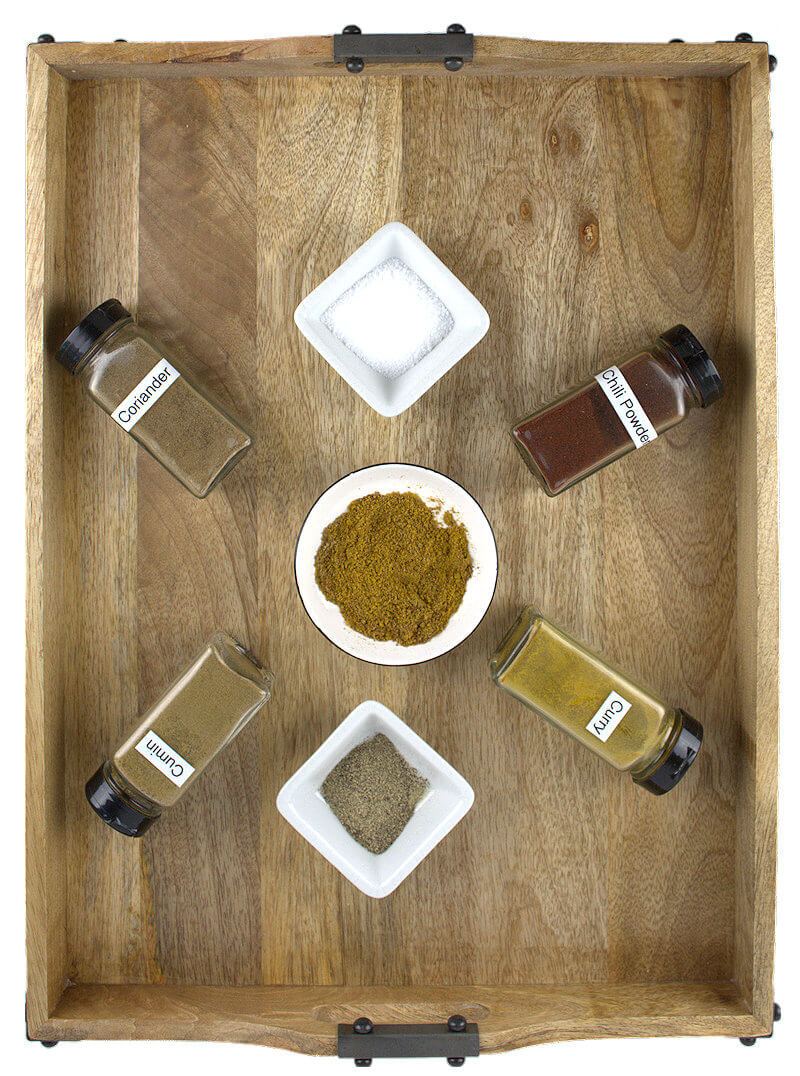 Key ingredients to make Hot or Mild Fish Rub
