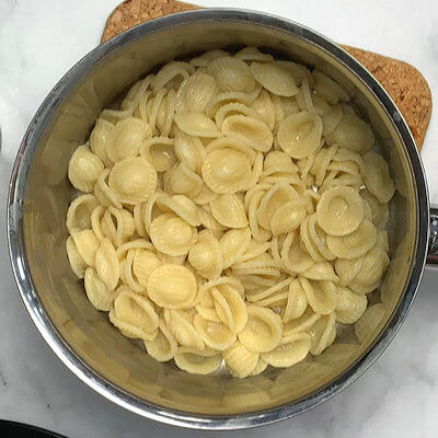Step 1 - Cook the pasta according to the direction on the packaging.