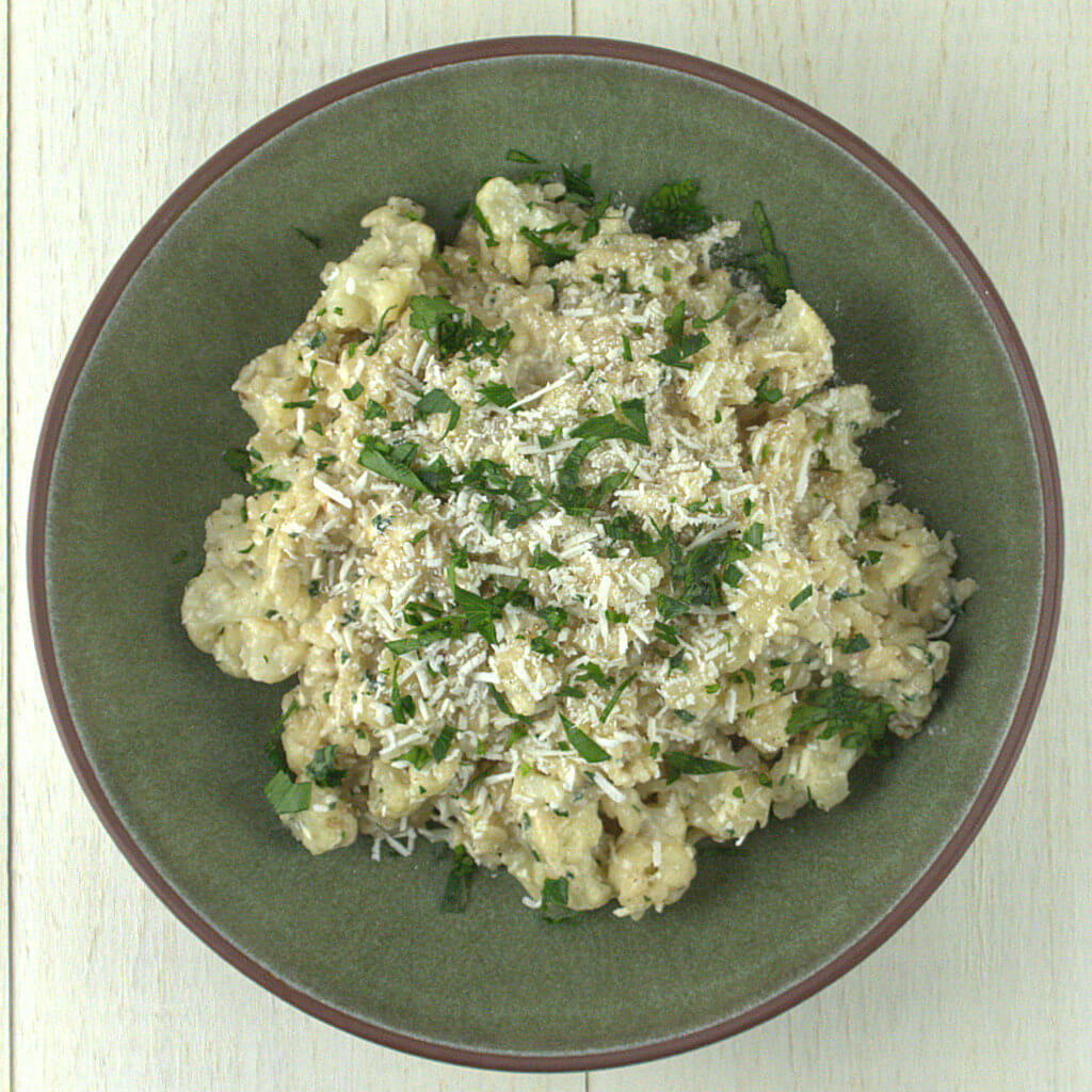 Cauliflower Risotto with Mizithra Cheese