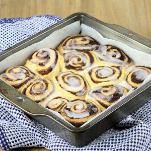 Cinnamon Rolls with Light Sugar Glaze