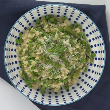 Asparagus and Peas Risotto