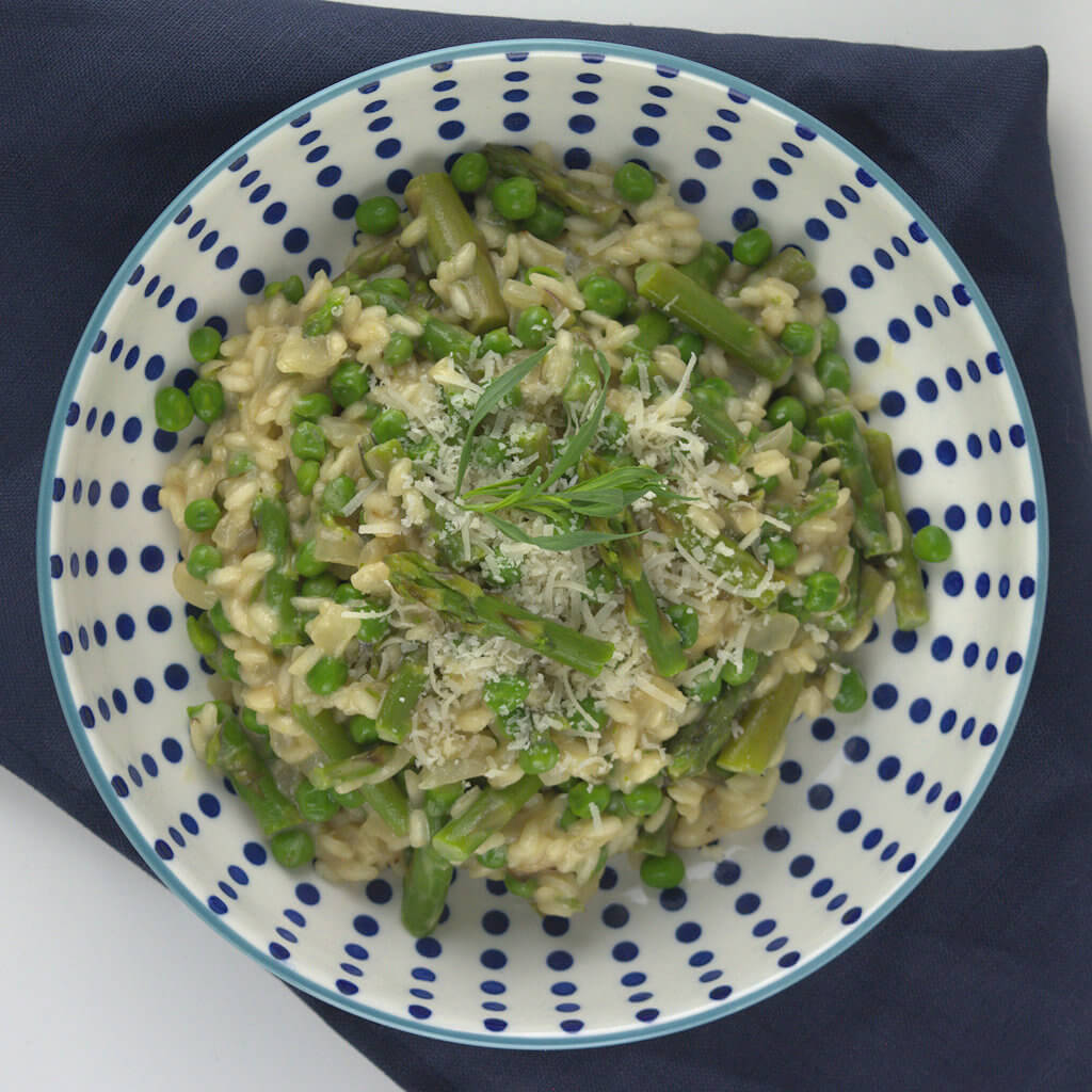 Asparagus and Peas Risotto