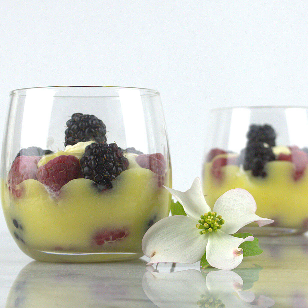 Lemon Curd Dessert with Berries