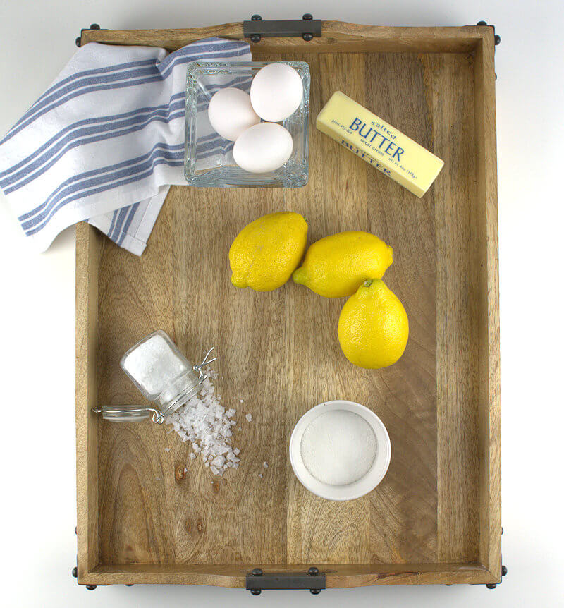 Ingredients to make Lemon Curd Dessert with Berries
