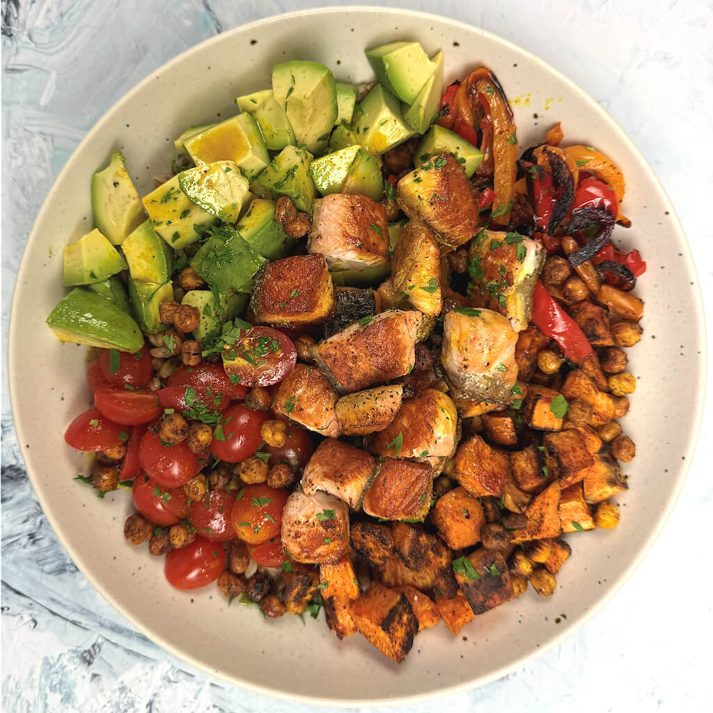 Salmon and Farro Salad