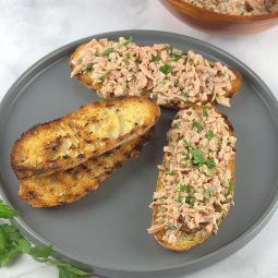 Open Sandwich with Cold Cut Salad