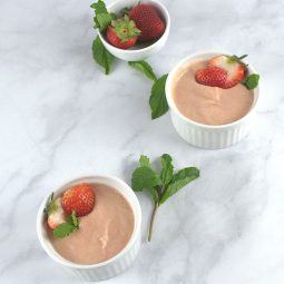 Tart Rhubarb Dessert Mousse