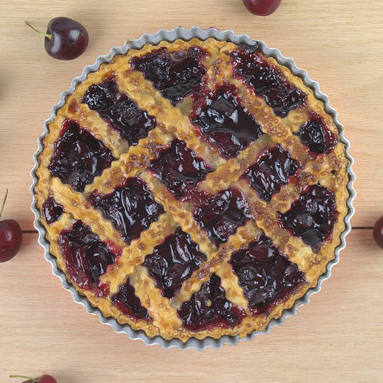 Homemade Cherry Pie for Two