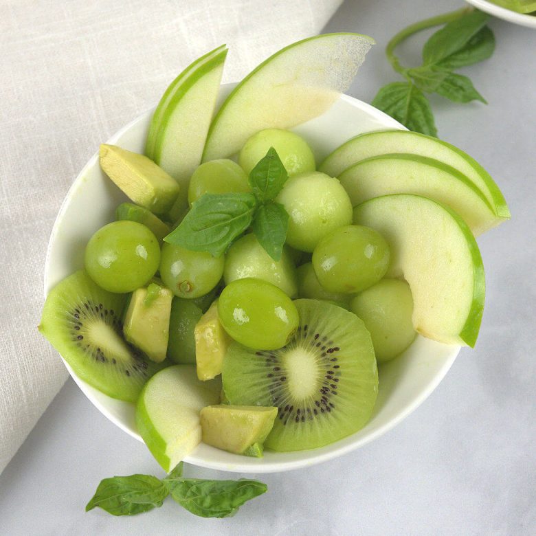 Juicy Green Fruit Bowl Salad