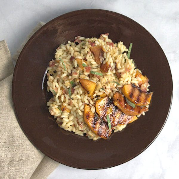 Roasted Peach Risotto