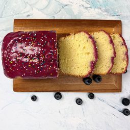 Blueberry-Glazed Lemon Yogurt Cake