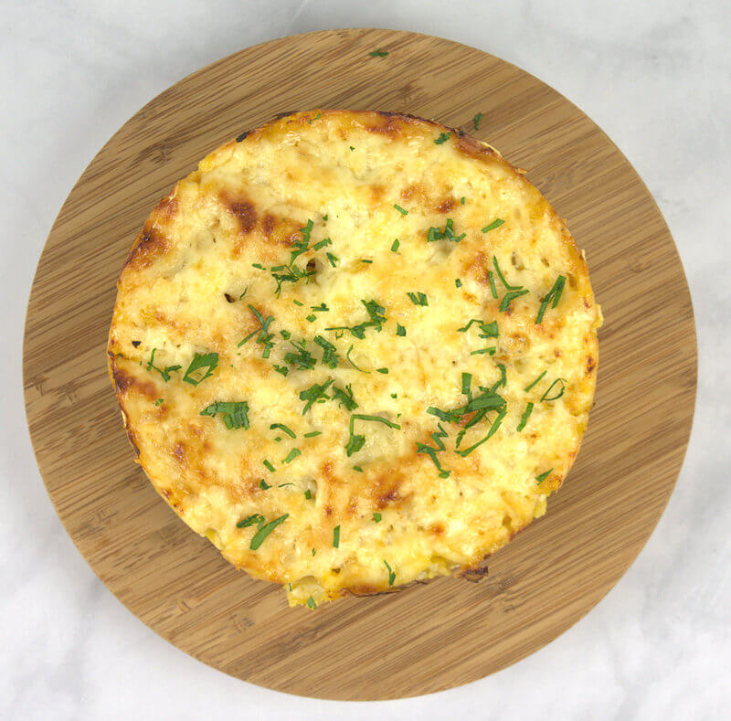 Top own Butternut Squash Pasta Pie