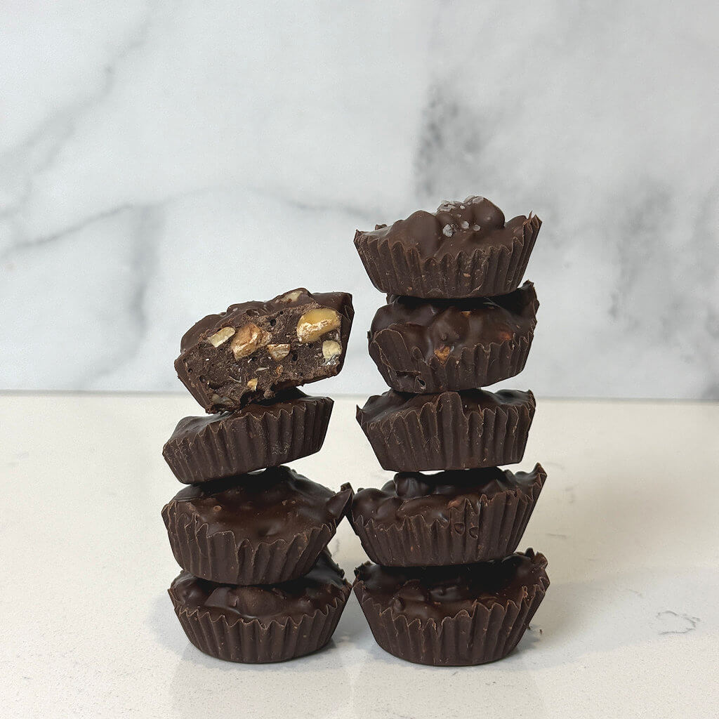 Dark Chocolate Nut Cups