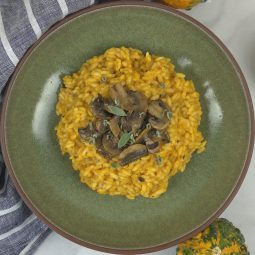Pumpkin Risotto with Mushrooms