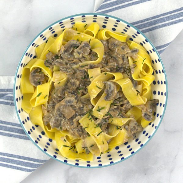 Pasta with Creamy Mushroom Sauce
