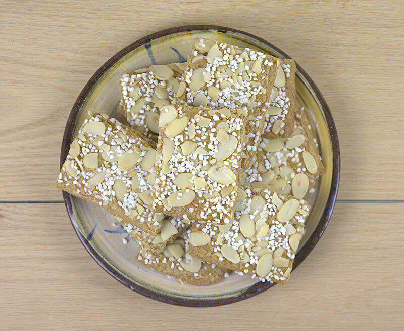 Top down few of Jan Hagel cookies