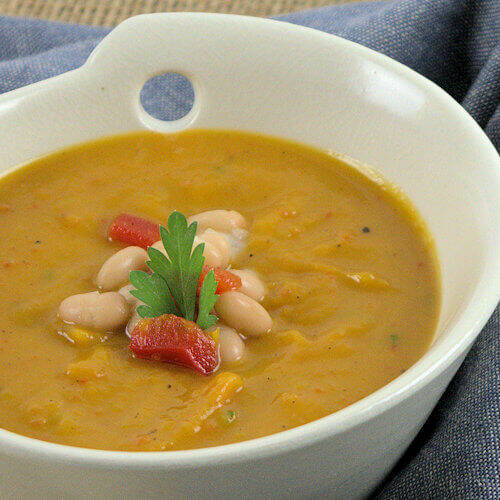 Picture of Squash Soup with White Beans