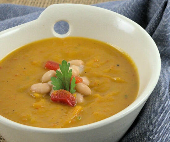 Picture of Squash Soup with White Beans