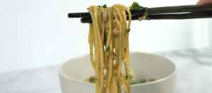 Stir Fried Udon Noodles with Bok Choy