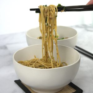 Stir Fried Udon Noodles with Bok Choy