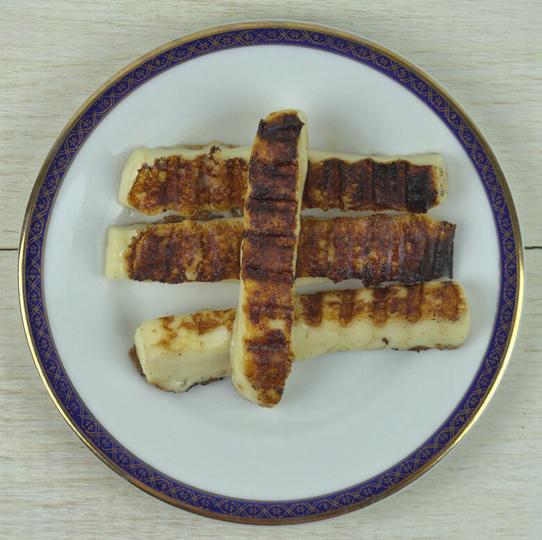 Picture of grilled bread cheese or juustoleipa.