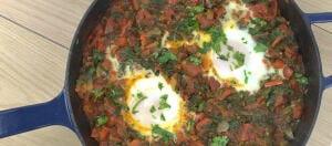 Easy Shakshuka with Spinach