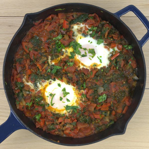Easy Shakshuka with Spinach