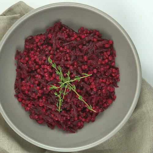 Pearl Couscous with Beets