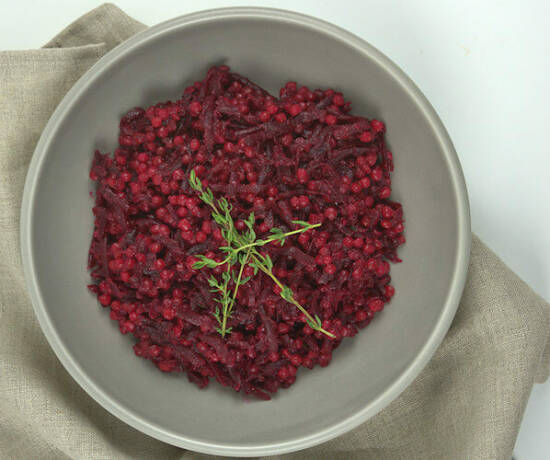 Pearl Couscous with Beets