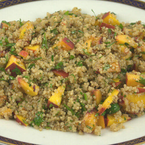 Quinoa Salad with Peaches and Herbs