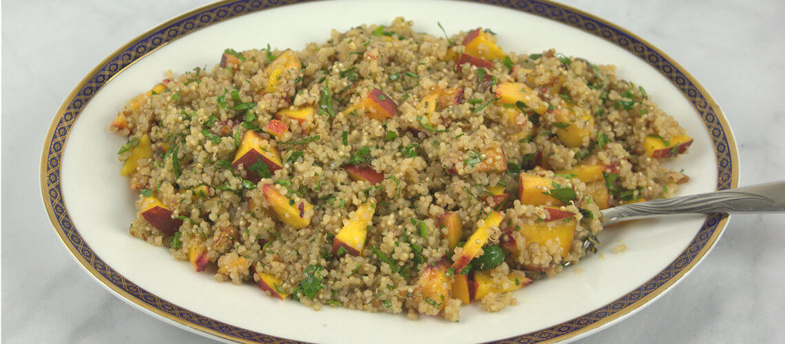 Quinoa Salad with Peaches and Herbs