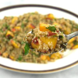 Quinoa with Peaches and Herbs