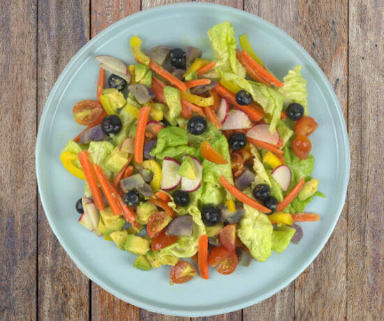 Vegetable and Fruit Rainbow Salad