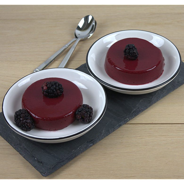 Blackberry Yogurt Panna Cotta