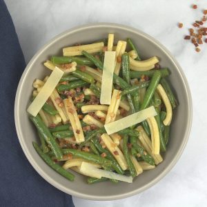 Green Beans and Pancetta Pasta