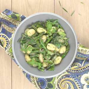 Gnocchi with Asparagus and Arugula