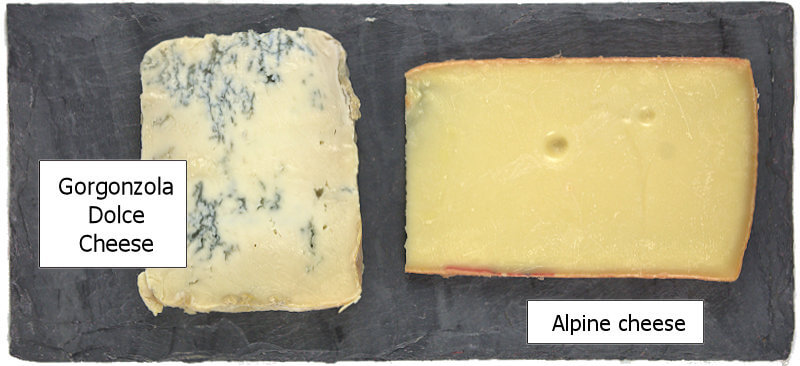 Key ingredients to make Alpine & Blue Cheese Fondue