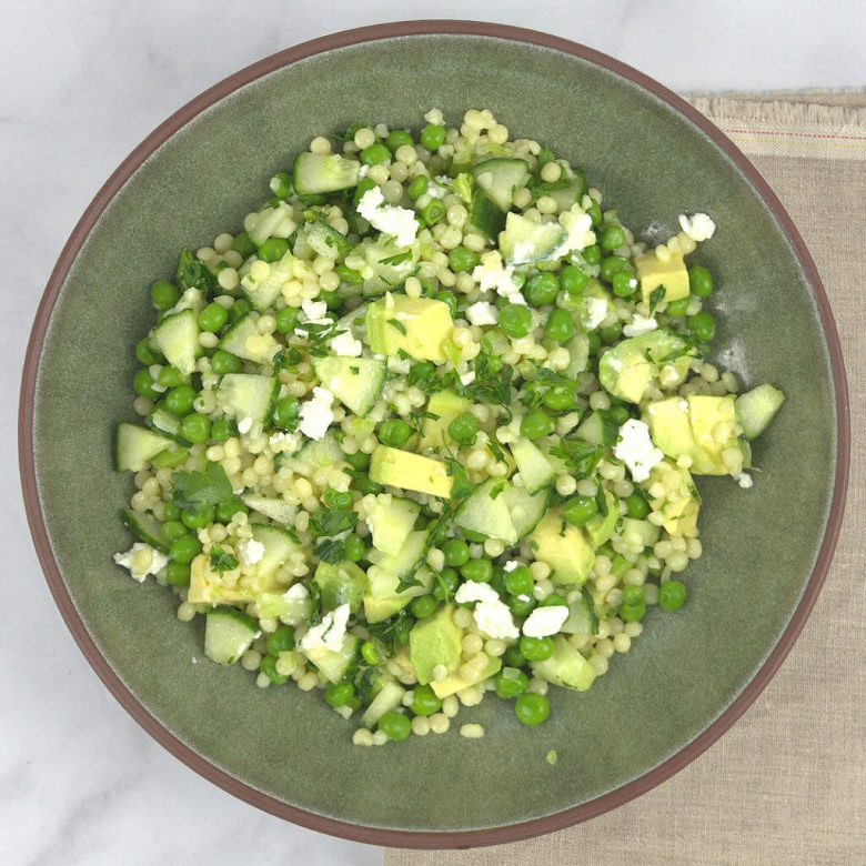 Couscous Salad with Feta and Greens