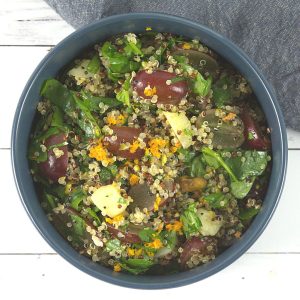 Quinoa Salad with Grapes & Orange Dressing