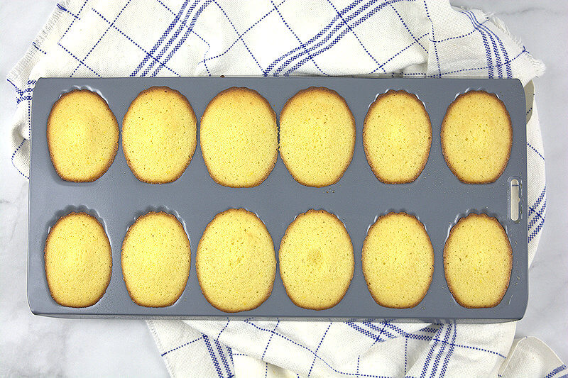 Baked classic madeleines