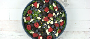 Triple Berry Spinach Salad
