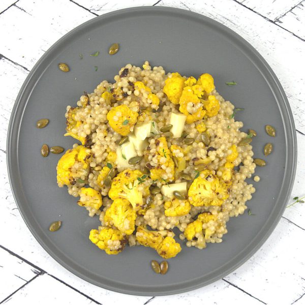 Cauliflower Couscous with Brie and Pepitas