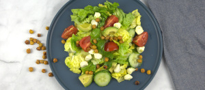 Early Spring Salad Roasted Chickpeas