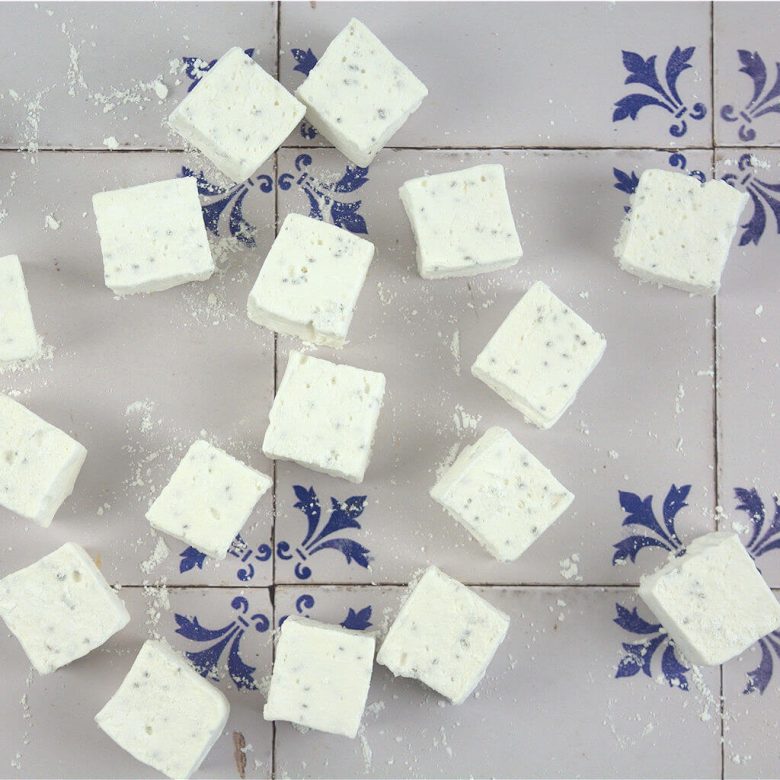 Vanilla Marshmallows with Chia Seeds