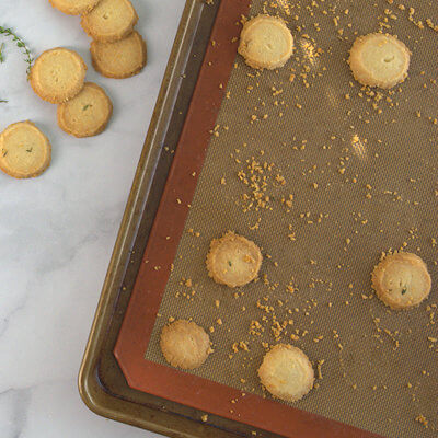 Step 3 - Place the baking sheet in a preheated oven of 350 degrees F for about 12 minutes.